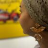 polymer clay earrings 'birdie"