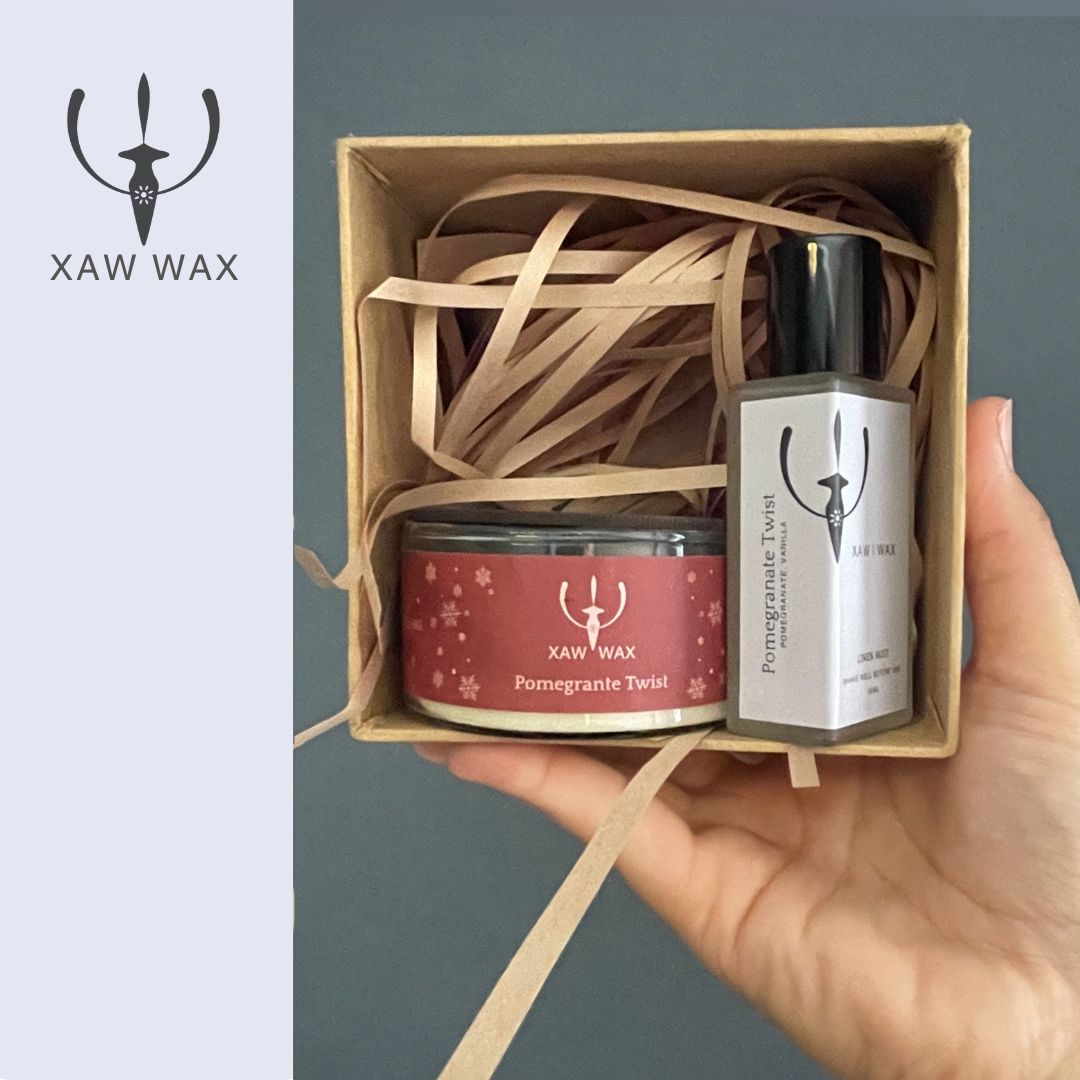 Pomegranate Twist 100gm Candle and Linen Mist Bundle 1 Pomegranate Twist 100gm Candle and Linen Mist Bundle