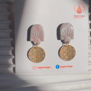 Handmade, polymer clay, earrings