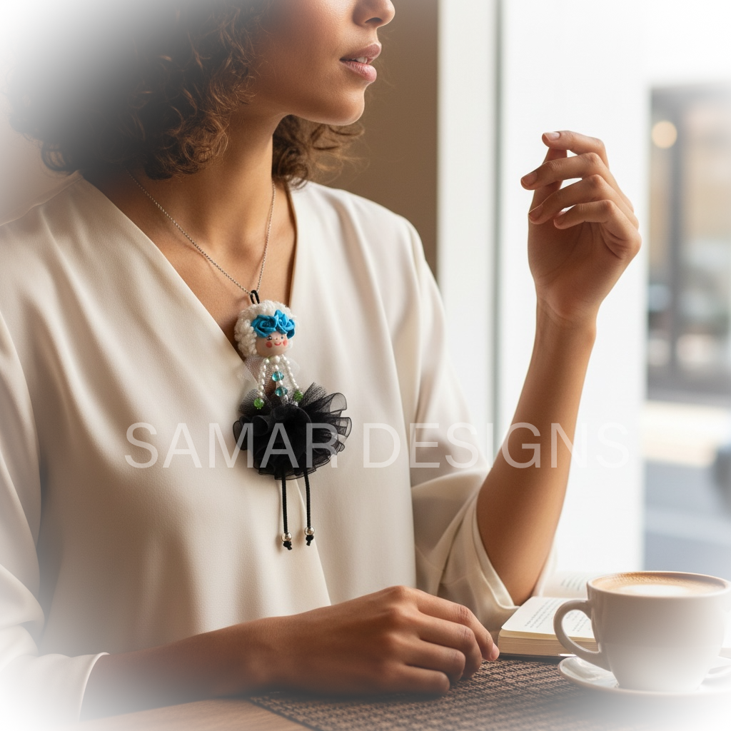 Handmade mini doll pendant 1 Handmade mini doll pendant