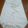 150 cm runner embroidery with silver and gold