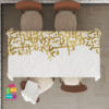 tablecloth (White & Gold calligraphy )