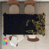 tablecloth (Black & Gold calligraphy )