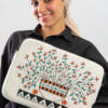 Handpainted Laptop Sleeve "Ankh Blooming Roots"