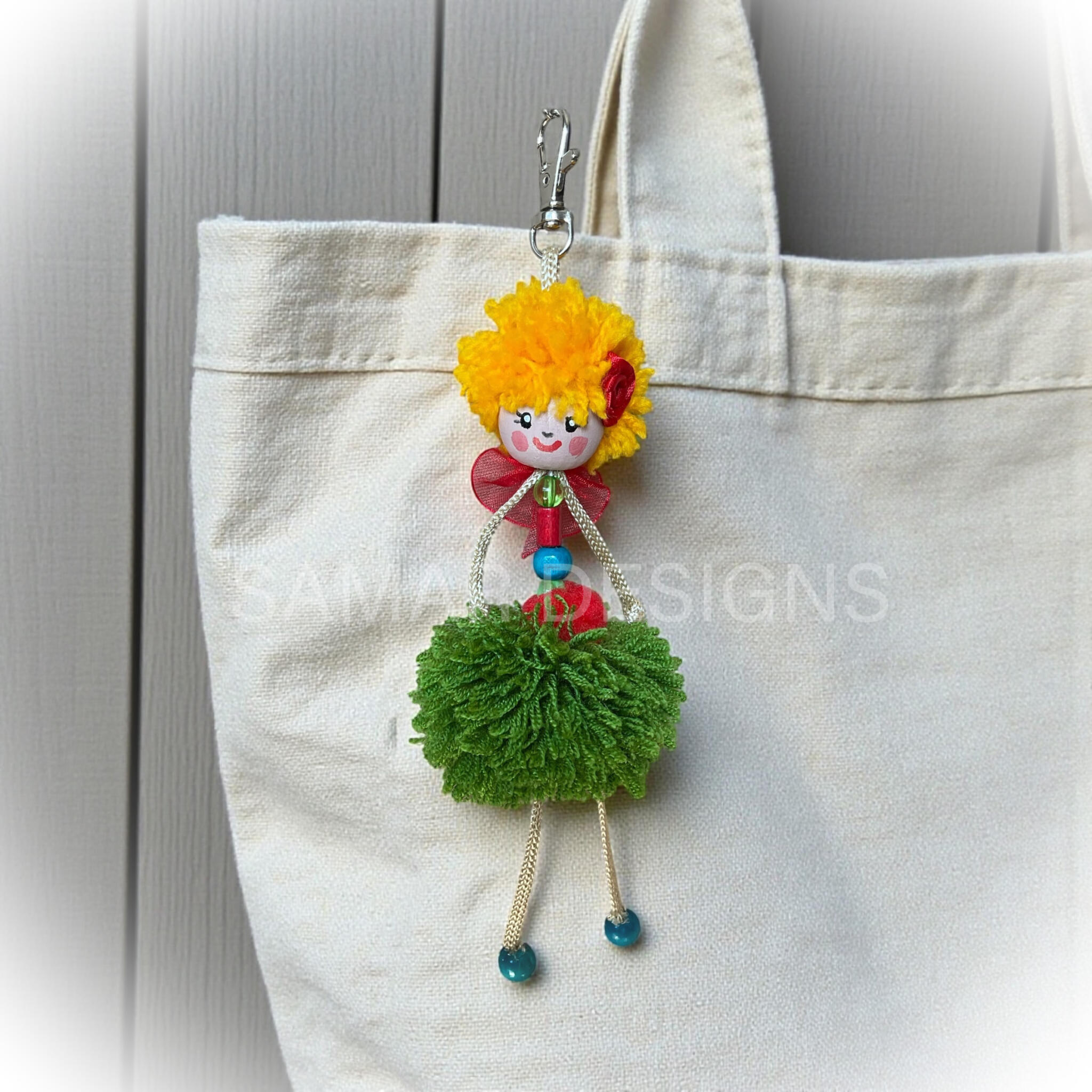 Handmade doll keychain 1 Handmade doll keychain