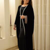 Black minimal kaftan