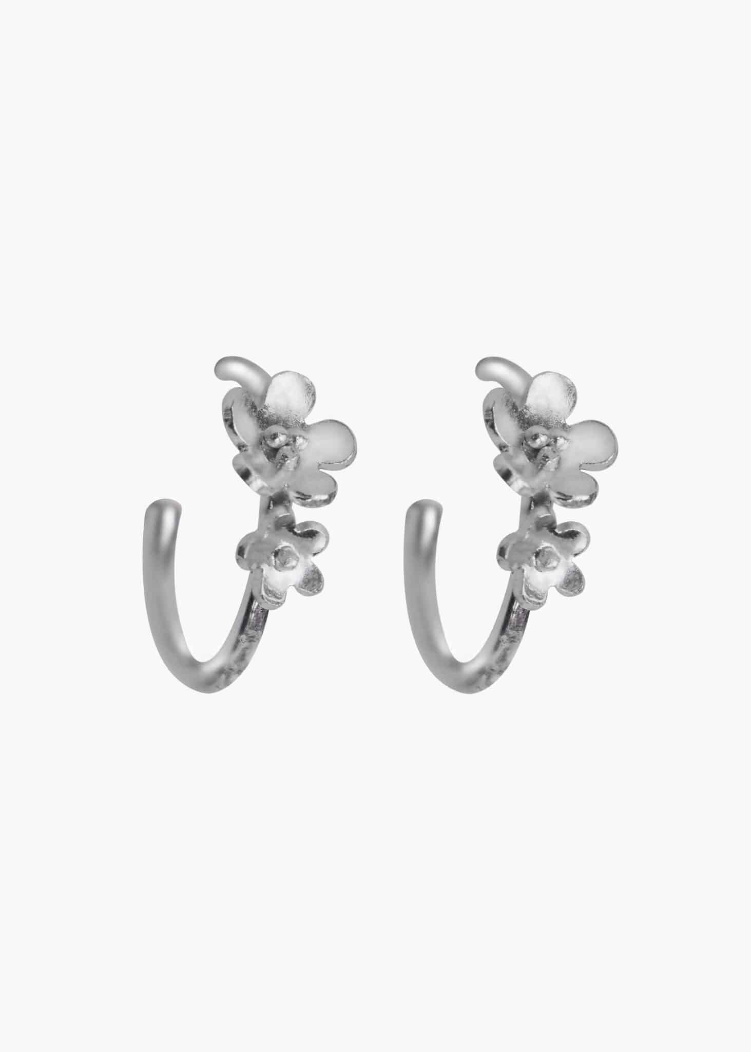 Floral Huggie Hoops 2 DSC 0893 copy scaled