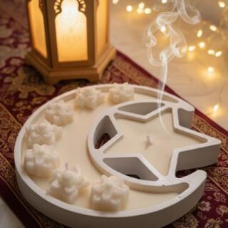 Crescent Candle & Star