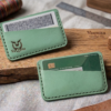 mint green card holder