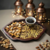 The Qasida Golden Calligraphy Platter.