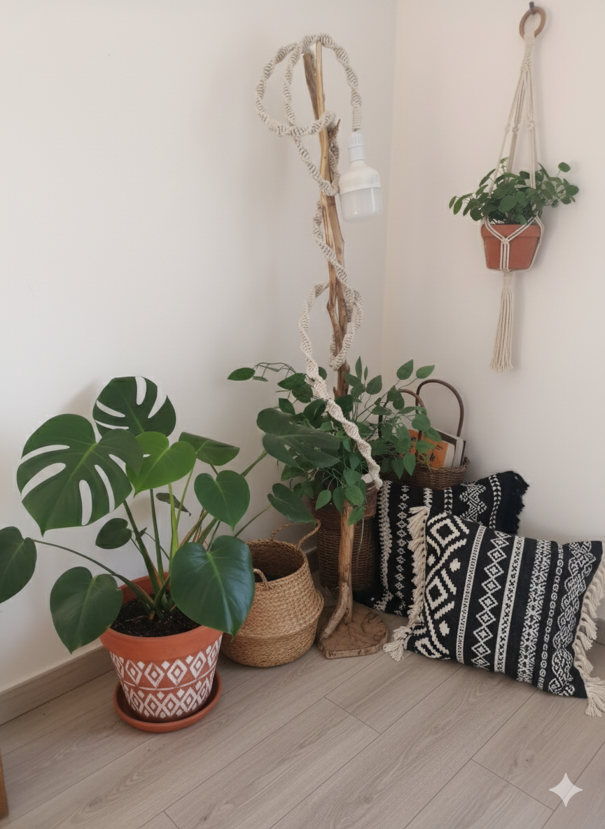 Macrame pendant Light 1 Macrame pendant Light