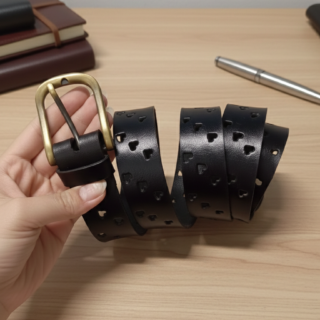 حزام جلد طبيعي