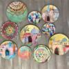 "Pink City" Wall Plates Collection