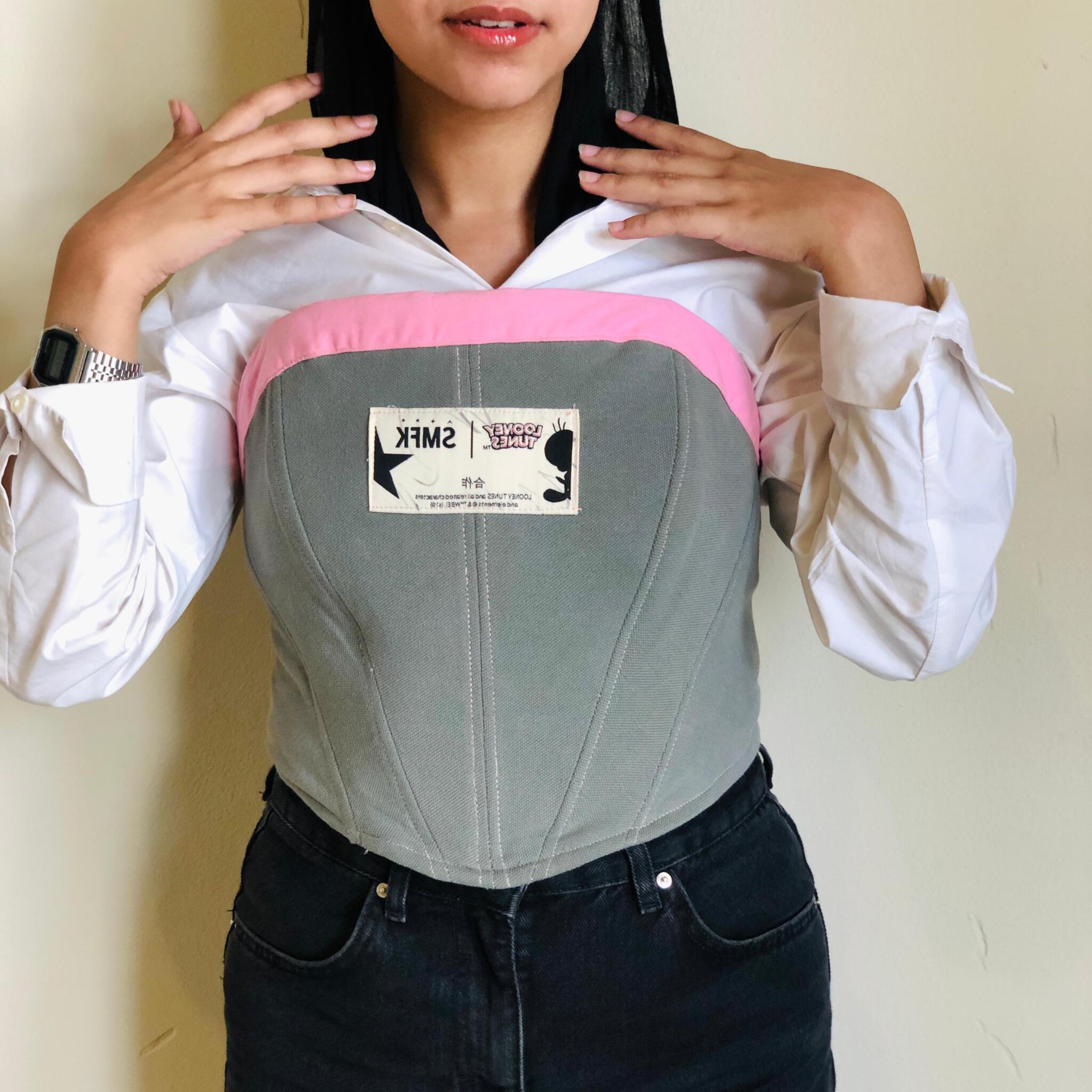 Upcycled Denim Corset 1 Denim Corset