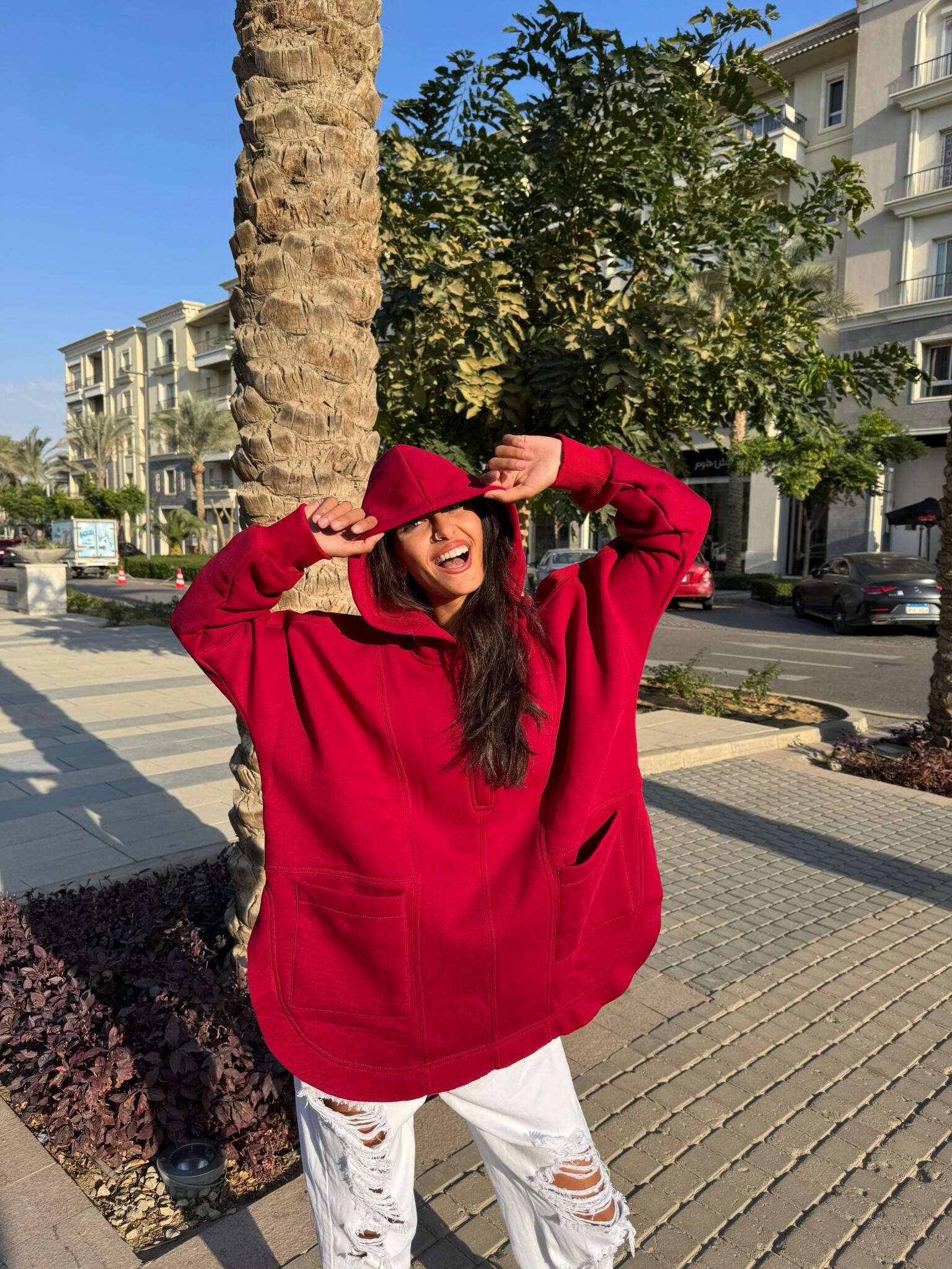 Burgundy Oversized Hoodie 1 Burgundy Oversized Hoodie