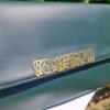 Long olive green clutch