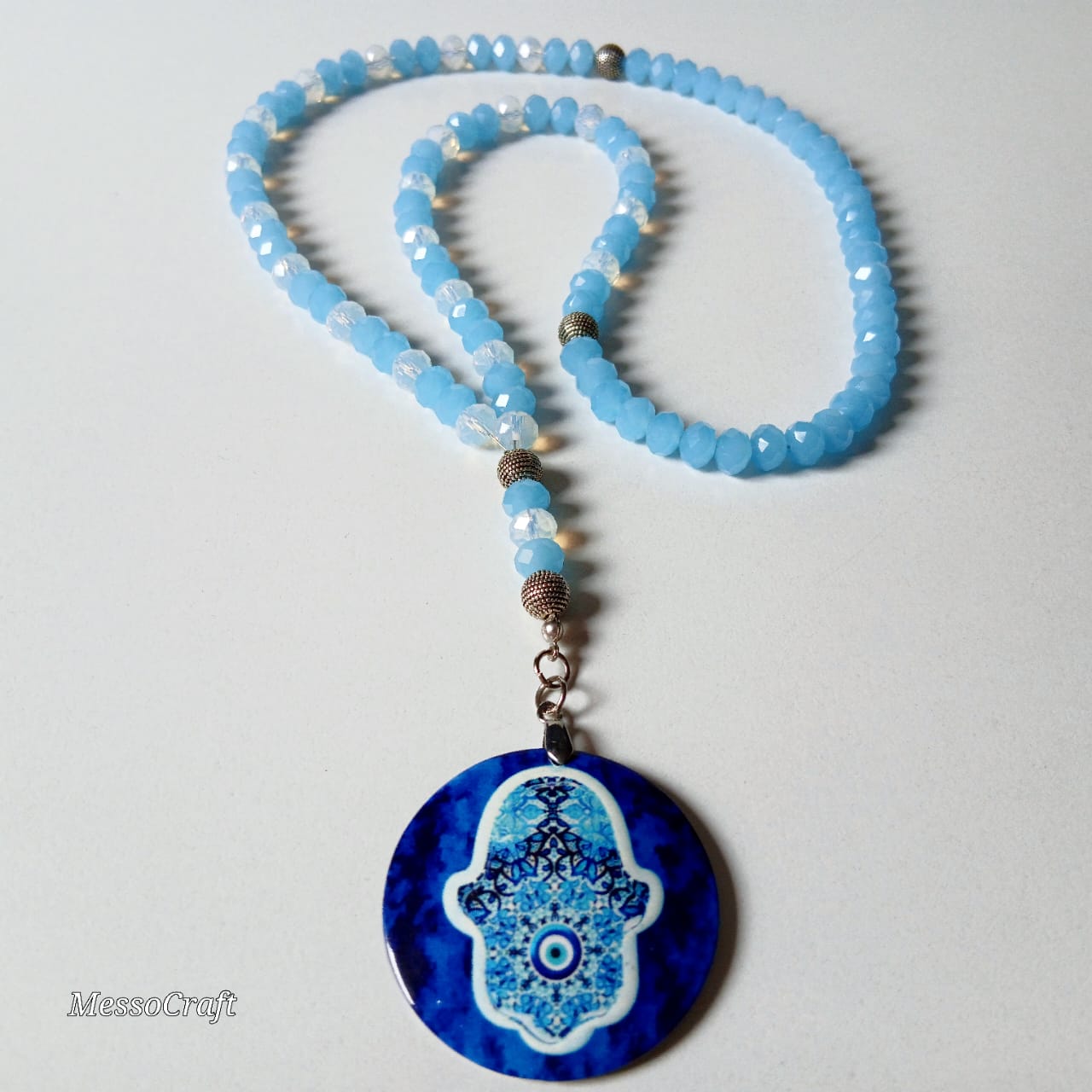 Rosary 99 beads - Blue Crystal 1 Rosary 99 beads - Blue Crystal