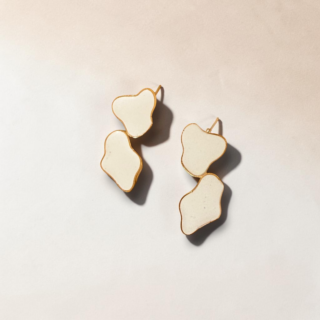 White Summer Earrings small