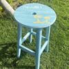 Sea Blue Backless High Chair