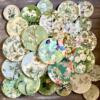 Large Mint Chinoiserie Wall Plates Collection