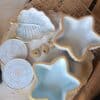 Sea star & leaf Concrete set