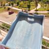 Wooden tray light navy