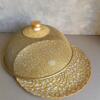 Golden star glass plate with mesh cover