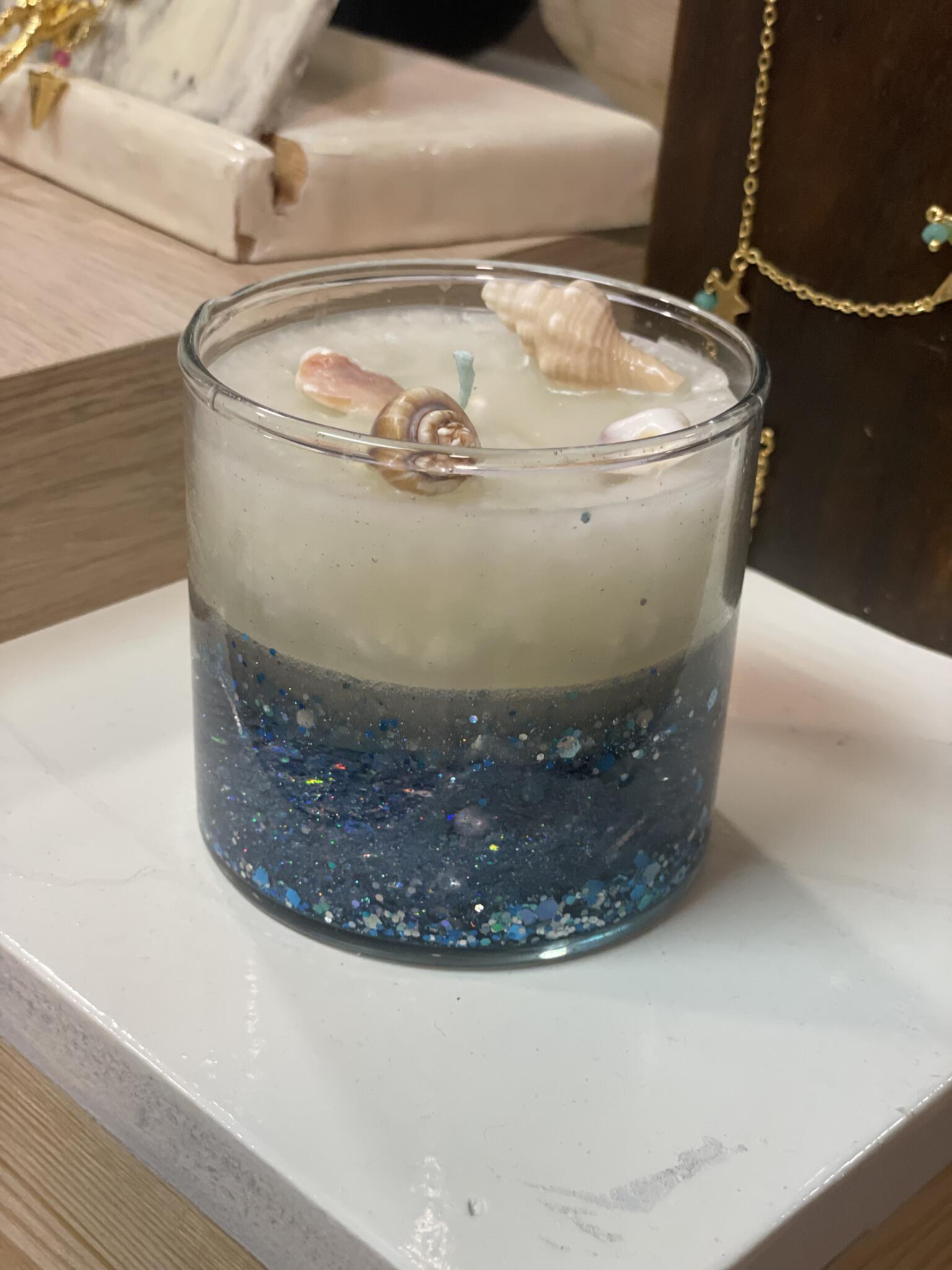 A glittery scented candle 1 A glittery scented candle