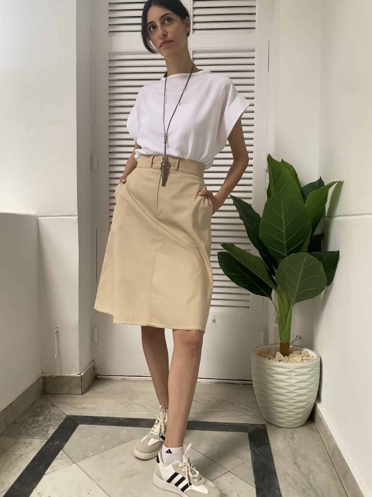 Paneled Gabardine Skirt 4 IMG 0028 scaled