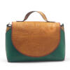 A Boxy Crossbody/Handbag with Embossed Ancient Egyptian Hieroglyphics