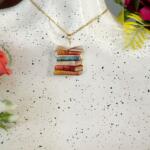 Vintage Books Necklace
