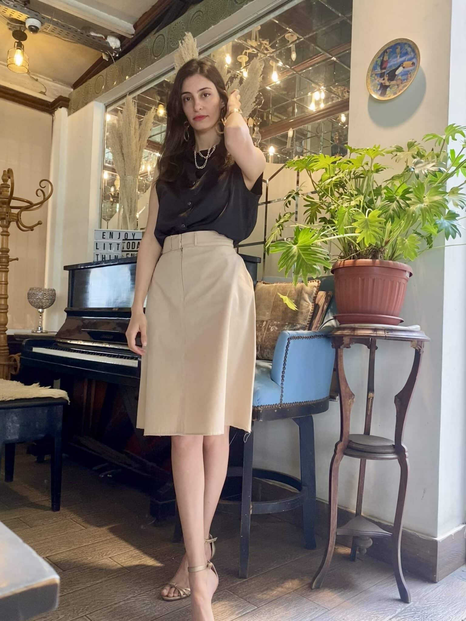 Paneled Gabardine Skirt 2 IMG 0321 scaled