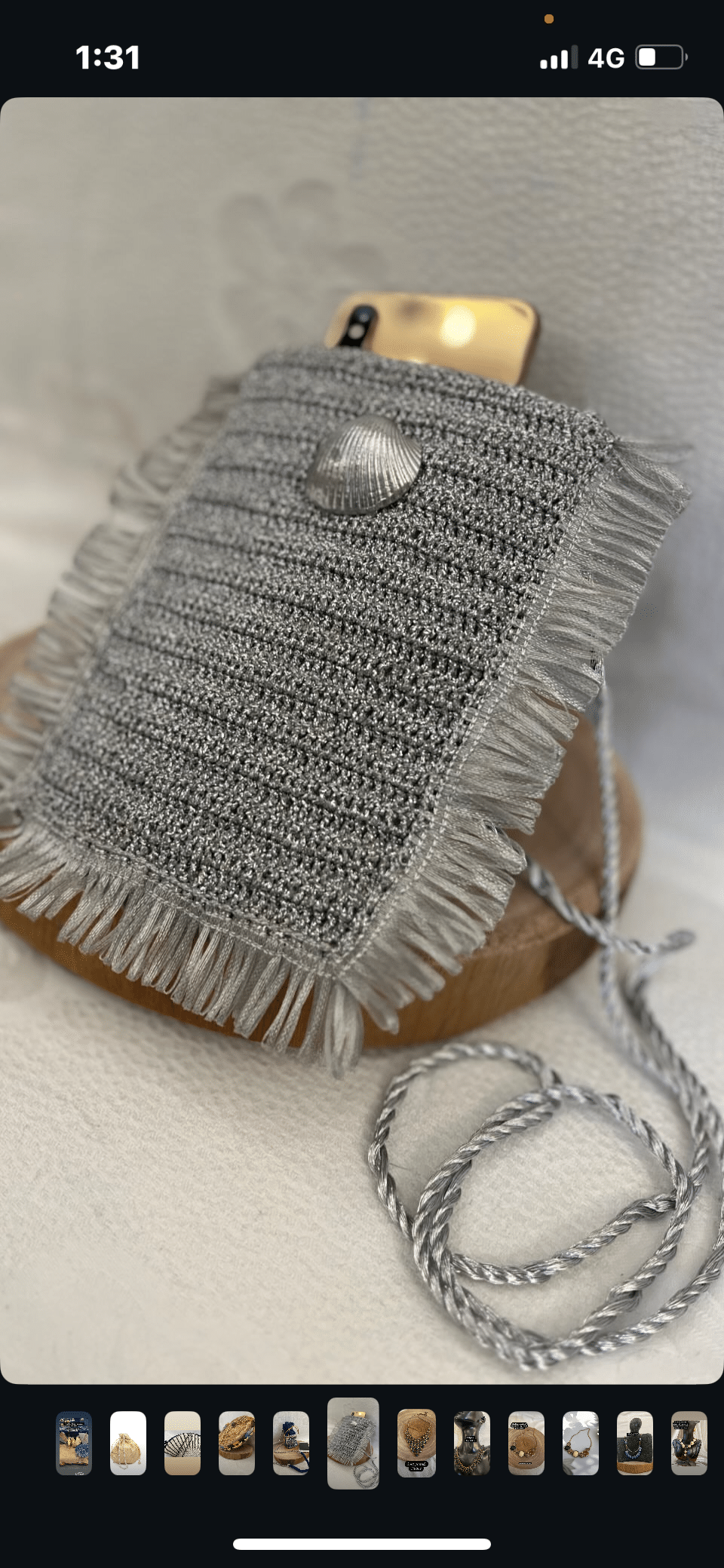 Silver shell summer crossbag 1 Silver shell summer crossbag