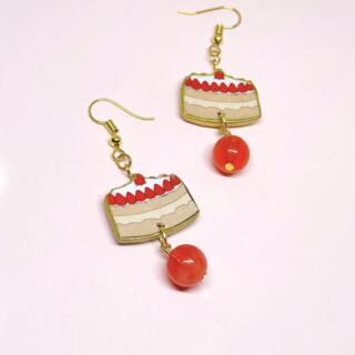 Strawberry Cake Earrings