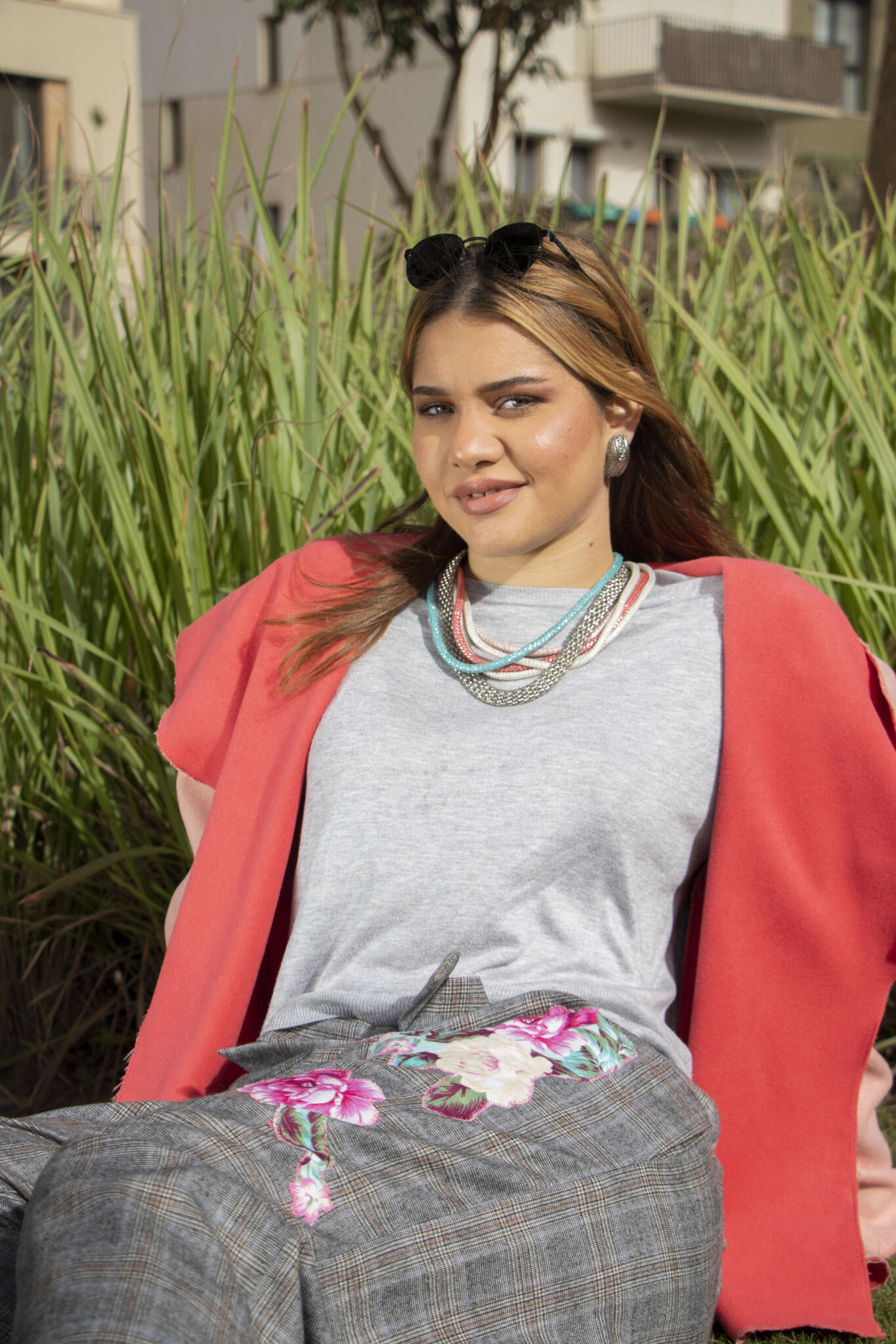 Floral Patch Plaid Pants 4 IMG 1154 scaled