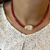 Red & pearl necklace