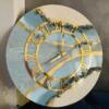 Clear sky resin wall clock