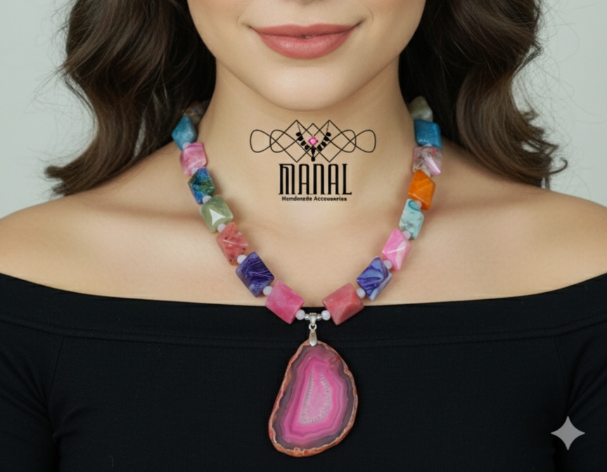 necklace of agate stones 1 necklace of agate stones