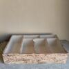 Cutlery box with plexiglass lid