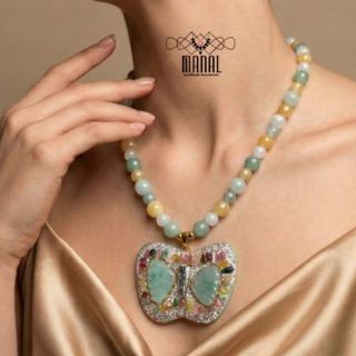 عقد من احجار ميكس افيتورين