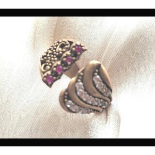 خا. مموتم. نحاس. بيور مزين بفصوص. الزيركون. مقاس. مفتوح