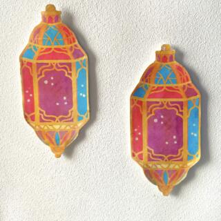 Two Ramadan Wall Lanterns