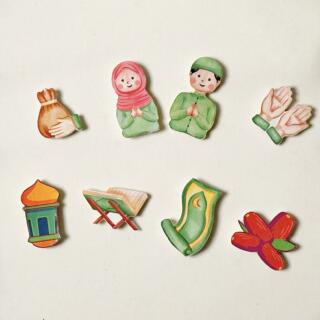 Home 128 Set of 8 Ramadan Fridge Magnets