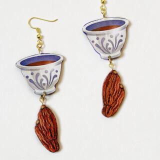 Date and Coffee Earrings