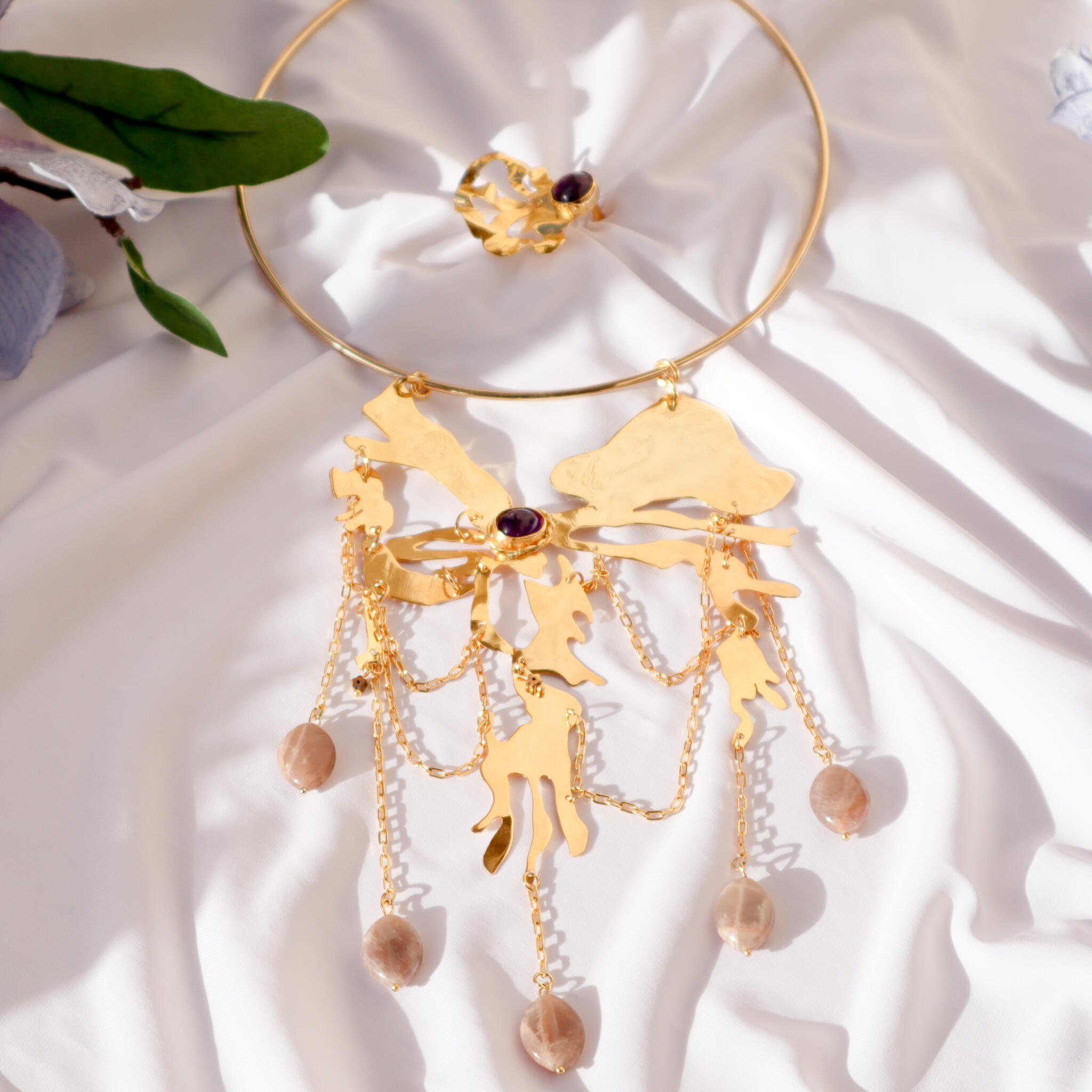 Flower print necklace 5 IMG 2565 scaled