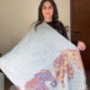 Elephant cashmere shawl