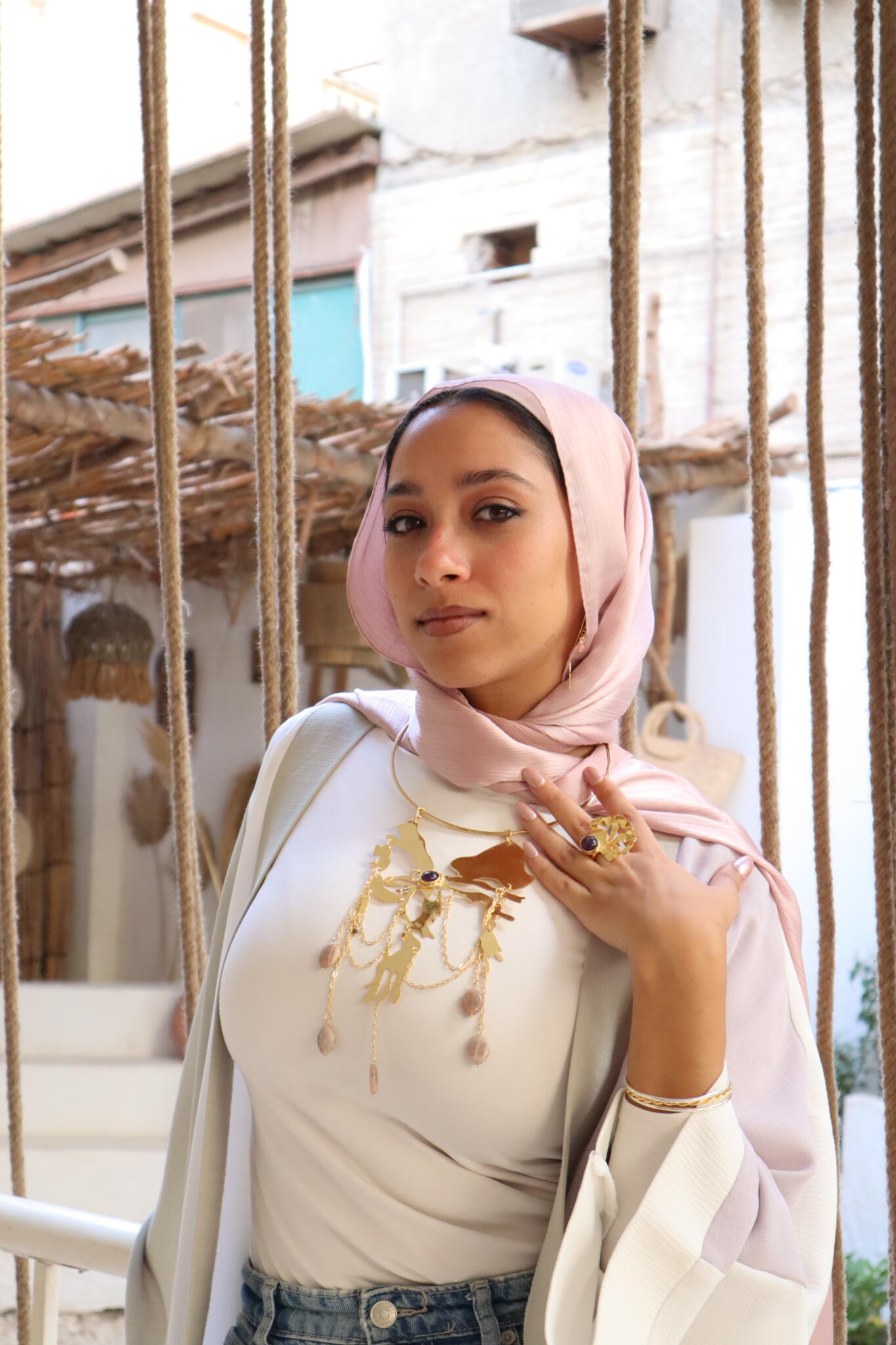 Flower print necklace 3 IMG 2778 scaled