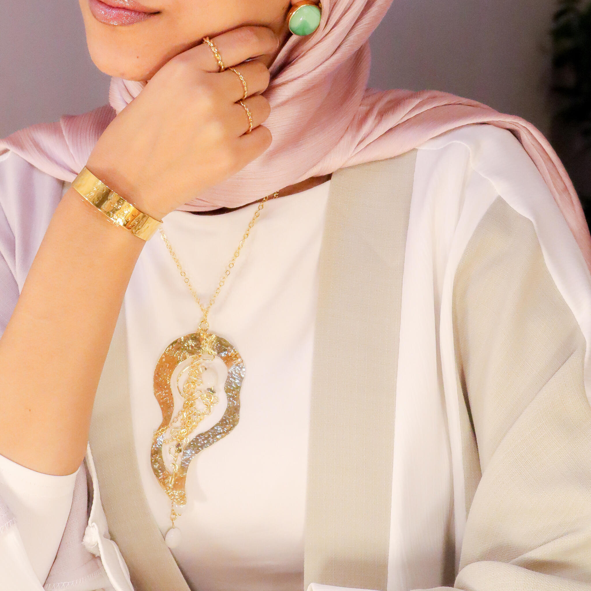 printed abstract necklace 1 printed abstract necklace