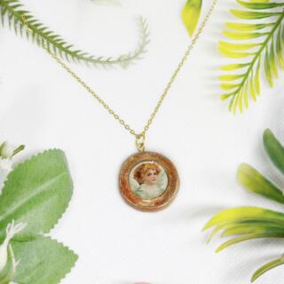 Victorian Girl Portrait Necklace