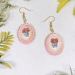 Soft Bloom Antique Frame Earrings
